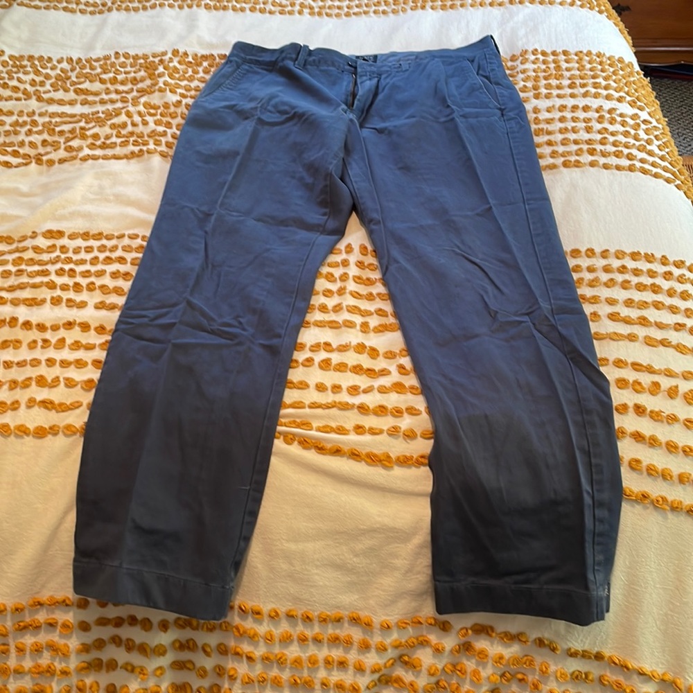 Mens J crew chinos - Sutton style. Size: 34x32 color:dark blue